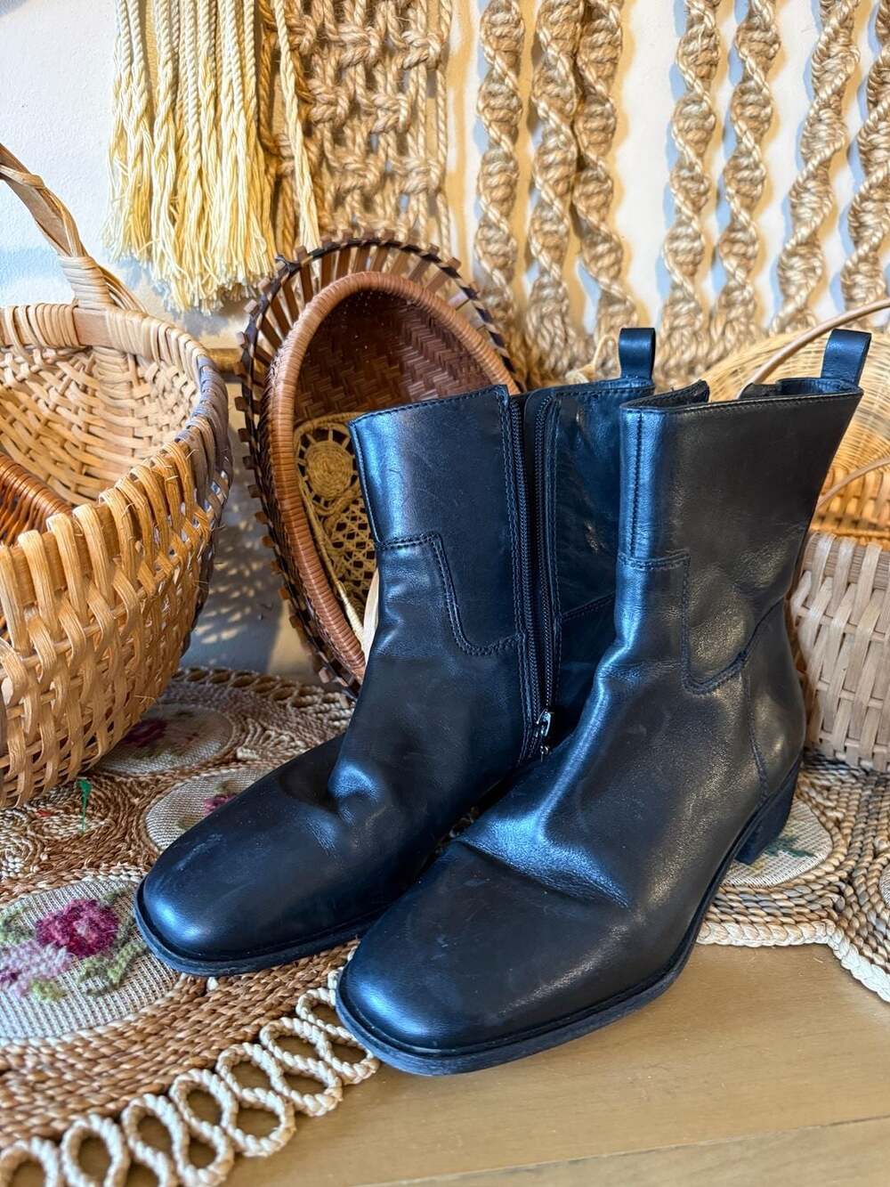Botkier New York Ramona Leather Ankle Boots